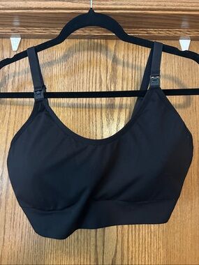 JoySpun Nursing Black Sports Bra